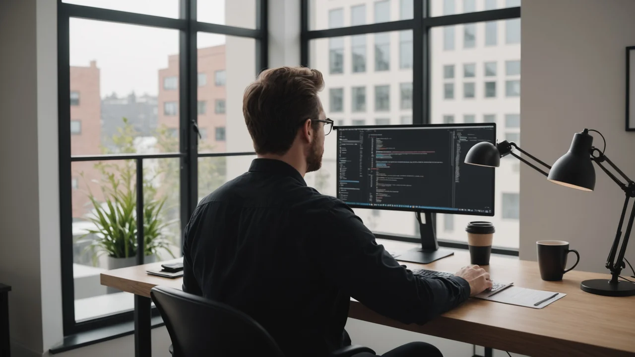 Developer reviewing ATS integration documentation